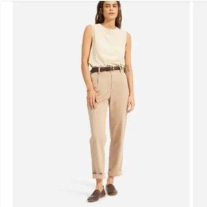 Everlane Khaki Chino Pleated Pants Size 4